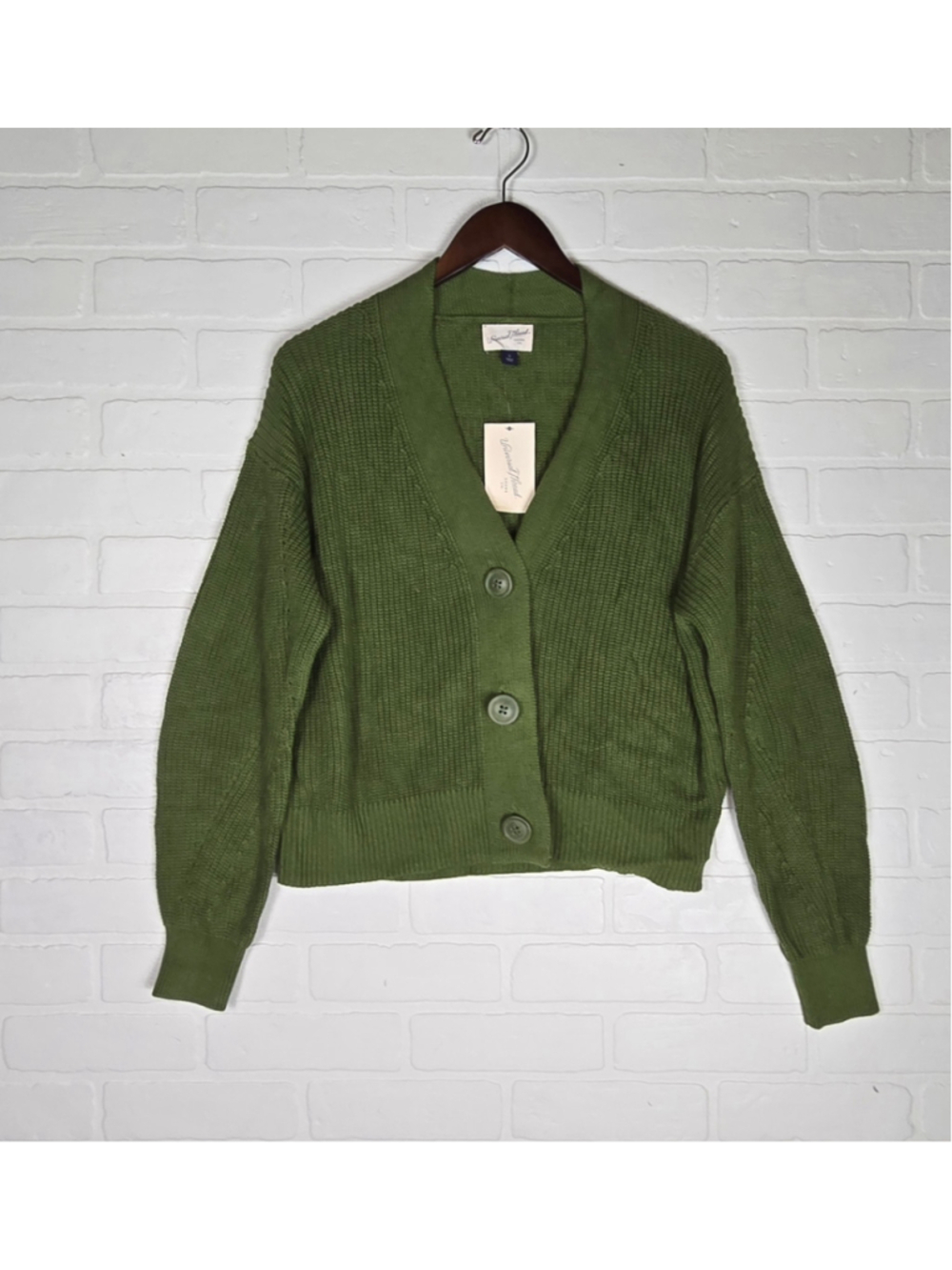 Women's Universal Thread Green Cardigan Sweater Size S